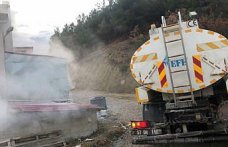 Sinop'ta tekstil fabrikasında çıkan yangında 10 kişi dumandan etkilendi