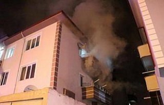 Bolu'da apartman yangını