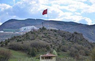Hanönü'ne dev Türk bayrağı