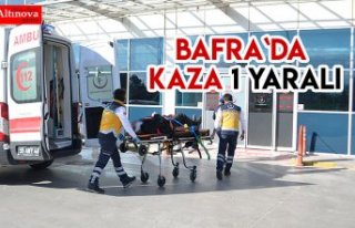 Bafra`da kaza : 1 yaralı