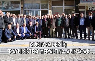 Mustafa Demir; 'Raylı Sistem' yeraltına...