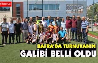 Bafra'da futbol turnuvası sona erdi