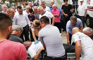 Düzce'de merdivenlerden düşen kişi yaralandı