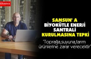 SAMSUN' A BİYOKÜTLE ENERJİ SANTRALİ KURULMASINA...