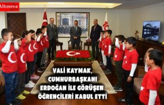 Vali Kaymak, Cumhurbaşkanı Erdoğan ile görüşen...