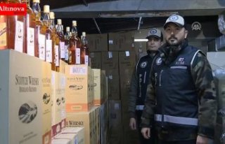 Ankara'da 10 bin 404 şişe sahte içki ele geçirildi