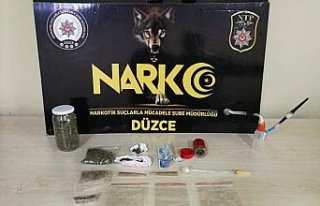 Düzce'de uyuşturucu operasyonunda 1 kişi tutuklandı