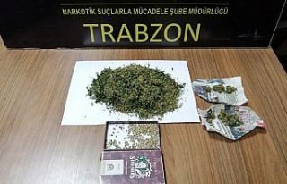 Trabzon'da uyuşturucu ve gümrük kaçağı içki...