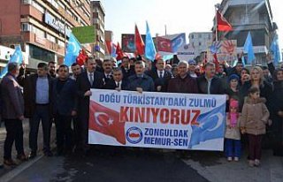 Zonguldak'ta, Çin'in Doğu Türkistan politikaları...