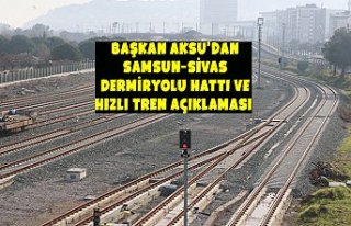Başkan Aksu'dan Samsun-Sivas Dermiryolu Hattı...