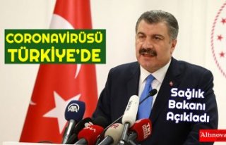 Sağlık Bakanı Koca Türkiye'de ilk koronavirüs...