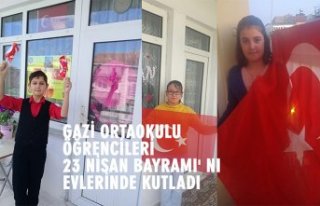 GAZİ ORTAOKULU ÖĞRENCİLERİ 23 NİSAN BAYRAMI'...