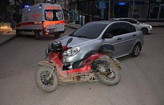Fatsa'da otomobille çarpışan motosikletin sürücüsü...