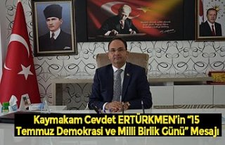 Kaymakam Cevdet ERTÜRKMEN’in “15 Temmuz Demokrasi...