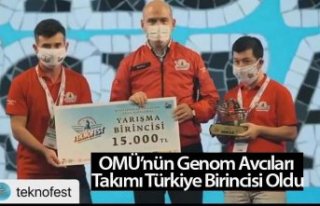 OMÜ’nün Genom Avcıları Takımı Türkiye Birincisi...