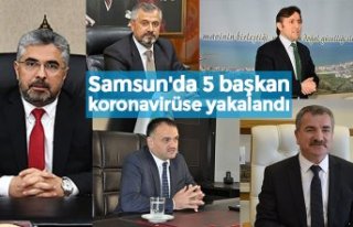 Samsun'da 5 başkan koronavirüse yakalandı