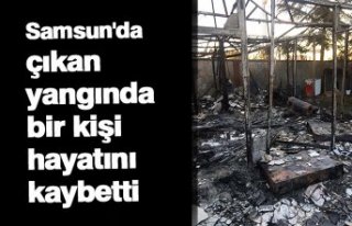 Samsun'da çıkan yangında bir kişi hayatını...