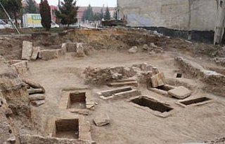 Bolu'da inşaat kazısında tarihi eser kalıntıları...