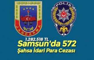 Samsun'da 572 Şahsa İdari Para Cezası
