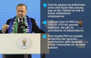 Erdoğan: Askerimizin karşısında duramayan terör...
