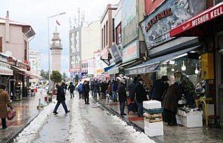 Samsun'da kar yağışının ardından vatandaşların...