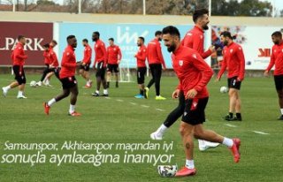 Samsunspor, Akhisarspor maçından iyi sonuçla ayrılacağına...