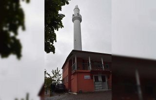 Ordu'da yıldırım isabet eden minare hasar gördü