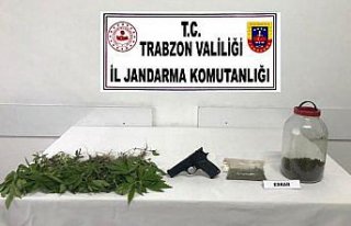 Trabzon'da uyuşturucu operasyonunda gözaltına alınan...