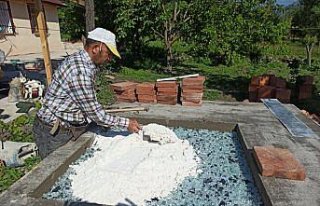 Kastamonu'da geleneksel yöntemlerle yapılan taş...
