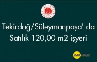 Tekirdağ/Süleymanpaşa' da 120,00 m2 işyeri...