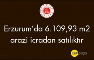 Erzurum İspir'de 6.109,93 m² arazi icradan...