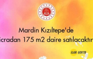 Mardin Kızıltepe'de icradan 175 m² daire satılacaktır