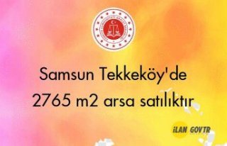Samsun Tekkeköy'de 2765 m² arsa icradan satılıktır