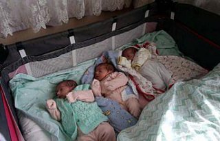 Tokat'ta Aydoğan çiftinin üçüz bebek sevinci