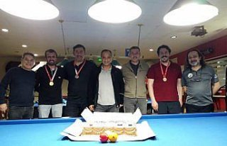 Bolu'da 3 top bilardo turnuvası düzenlendi