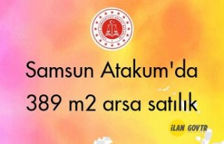 Samsun Atakum'da 389 m² arsa mahkemeden satılıktır
