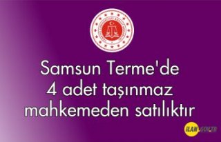 Samsun Terme'de 4 adet taşınmaz mahkemeden...