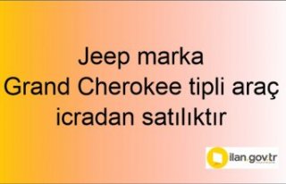 Jeep marka Grand Cherokee tipli araç icradan satılıktır