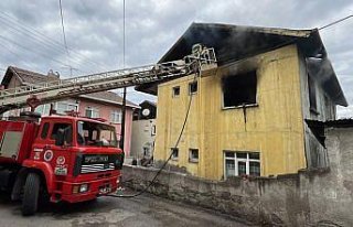 Karabük'te müstakil ev yangında hasar gördü