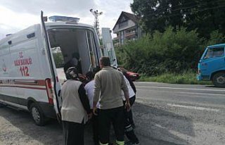 Samsun'da otomobilin çarptığı kadın yaralandı