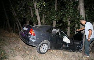 Tokat'ta ağaçlara çarpan otomobilin sürücüsü...