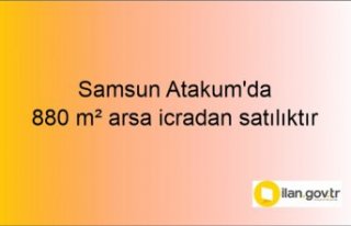Samsun Atakum'da 880 m² arsa icradan satılıktır