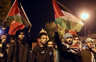 Düzce'de Filistinlilere destek gösterisi düzenlendi