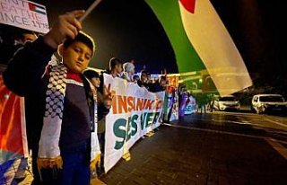Düzcespor taraftar grupları İsrail'i protesto etti