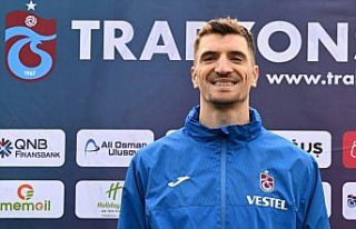 Trabzonspor'un Belçikalı oyuncusu Meunier,...