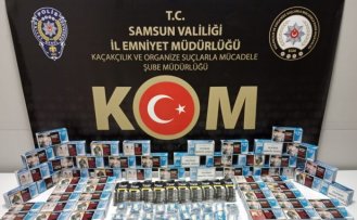 Samsun'da 11 bin 200 filtreli sigara kağıdı ele geçirildi