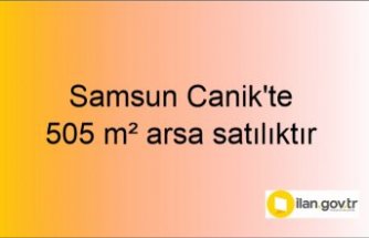 Samsun Canik'te 505 m² arsa mahkemeden satılıktır