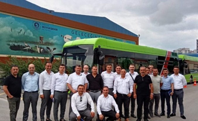 Samsun'da elektrikli otobüsleri kullanacak şoförlere eğitim veriliyor