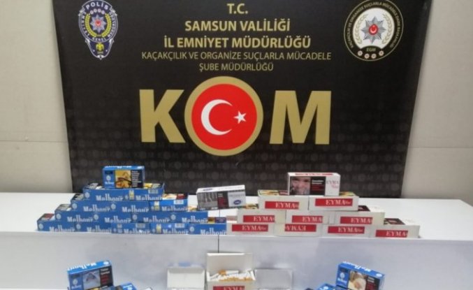 Samsun'da 11 bin 300 filtreli sigara kağıdı ele geçirildi