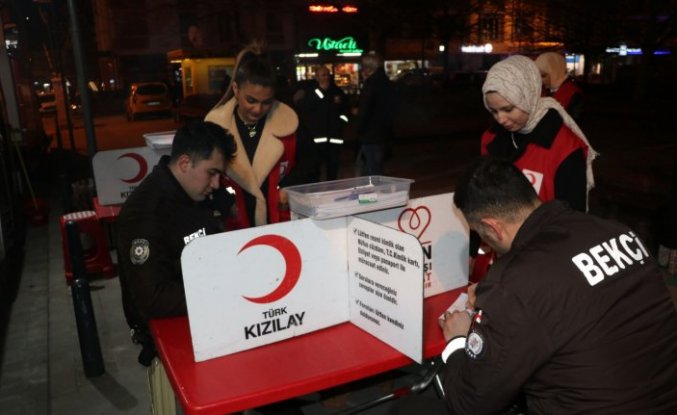 Havza'da iftar sonrası kan bağışı kabul çalışması yapıldı